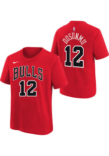 Ayo Dosunmu Chicago Bulls Youth Red Nike Icon NN Player Tee
