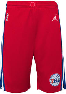 Nike Philadelphia 76ers Youth Red Statement Swingman Shorts