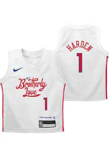 James Harden  Nike Philadelphia 76ers Boys White City Edition Replica Basketball Jersey