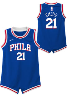 76ers Baby Nike Joel Embiid  Nike NBA Replica Romper Basketball Jersey