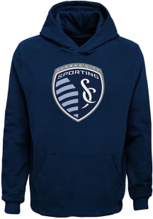 Sporting Kansas City Youth Navy Blue Primary Logo Long Sleeve Hoodie