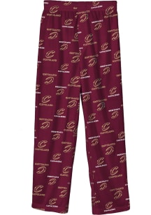 Cleveland Cavaliers Youth Maroon Team Logo Printed Sleep Pants