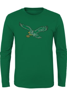 Philadelphia Eagles Toddler Kelly Green Primary Logo Long Sleeve T-Shirt