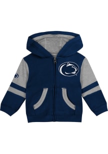 Penn State Nittany Lions Baby Stadium Design Long Sleeve Full Zip Sweatshirt - Navy Blue