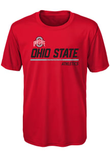 Ohio State Buckeyes Youth Red Engaged Short Sleeve T-Shirt