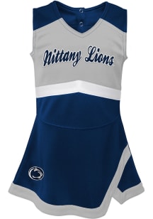 Penn State Nittany Lions Girls Navy Blue Captain Dress Graphic Set Cheer Dress