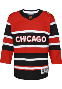 Chicago Blackhawks Boys Red Reverse Retro Premier Hockey Jersey