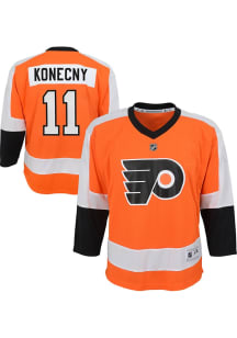 Travis Konecny  Philadelphia Flyers Boys Orange Replica Home Hockey Jersey