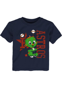 Orbit  Outer Stuff Houston Astros Toddler Navy Blue Baby Mascot Short Sleeve T-Shirt