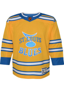 STL Blues Boys Gold Reverse Retro Premier Hockey Jersey