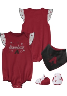 Arizona Diamondbacks Baby Red Home Plate Set One Piece