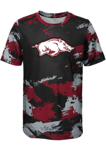 Arkansas Razorbacks Youth Red Cross Pattern Short Sleeve T-Shirt
