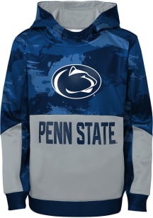 Penn State Nittany Lions Boys Navy Blue Covert Long Sleeve Performance Hooded Sweatshirt