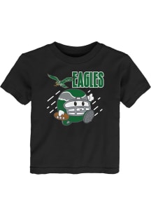 Philadelphia Eagles Infant Retro Poki Player Short Sleeve T-Shirt Black