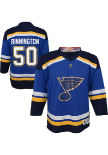 Jordan Binnington  St Louis Blues Baby Blue Replica Home Hockey Jersey