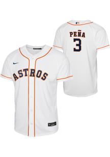 Jeremy Pena  Nike Houston Astros Youth White Home Replica Jersey