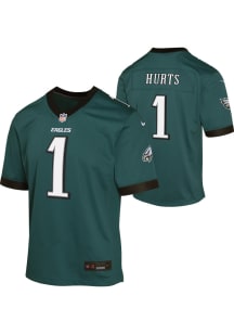 Jalen Hurts Philadelphia Eagles Youth Teal Nike Home Replica Football Jersey