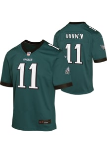 AJ Brown Philadelphia Eagles Youth Teal Nike Home Replica Football Jersey