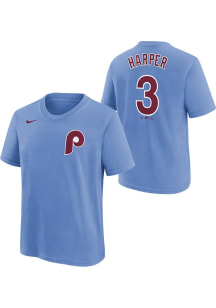 Bryce Harper Philadelphia Phillies Youth Light Blue Alt NN Player Tee