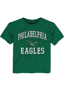 Philadelphia Eagles Infant Retro #1 Design Short Sleeve T-Shirt Kelly Green