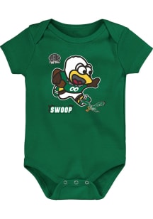 Philadelphia Eagles Baby Kelly Green Retro Mascot Sizzle Short Sleeve One Piece