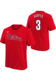 Bryce Harper Philadelphia Phillies Youth Red Home NN Player Tee