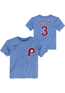 Bryce Harper Philadelphia Phillies Infant Alt NN Short Sleeve Player T-Shirt Light Blue