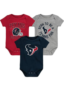 Houston Texans Baby Navy Blue Born To Be Style One Piece
