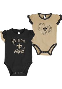 New Orleans Saints Baby Black Too Much Love Design Set One Piece