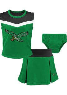 Philadelphia Eagles Girls Kelly Green Spirit Cheer 2PC Cheer Set