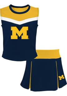 Michigan Wolverines Girls Blue Spirit Cheer 2PC Set Cheer