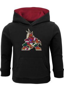 Arizona Coyotes Toddler Black Prime Long Sleeve Hooded Sweatshirt