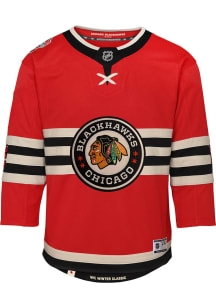 Chicago Blackhawks Youth Red 2024 Winter Classic Hockey Jersey