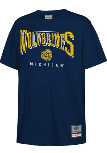 Mitchell and Ness Michigan Wolverines Youth Blue Opportunity Short Sleeve T-Shirt
