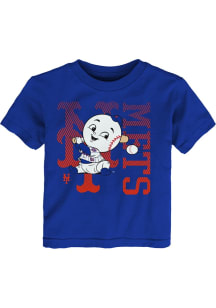 Mr. Met New York Mets Infant Baby Mascot 2.0 Short Sleeve T-Shirt Blue