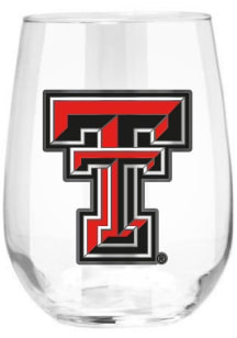 Texas Tech Red Raiders 15oz Emblem Stemless Wine Glass - Red