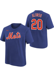 Pete Alonso New York Mets Youth Blue Player Details Player Tee