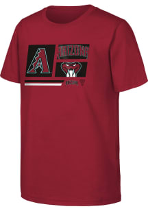 Arizona Diamondbacks Boys Red Multi Hitter Short Sleeve T-Shirt