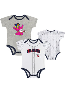 Cleveland Guardians Baby Grey Game Day One Piece