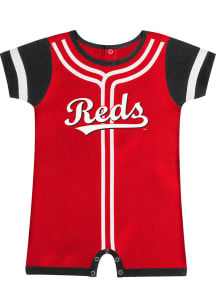 Cincinnati Reds Baby Red Fast Pitch Short Sleeve One Piece