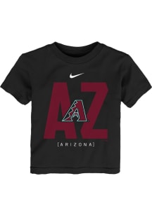 Nike Arizona Diamondbacks Toddler Black Team Score Board Short Sleeve T-Shirt