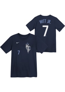 Bobby Witt Jr  Kansas City Royals Boys Blue Fuse City Connect Short Sleeve T-Shirt