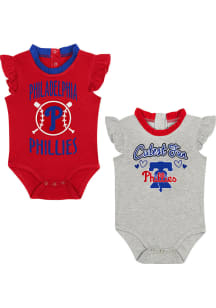 Philadelphia Phillies Baby Red Baby Fan Design Set One Piece
