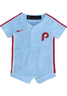 Nike Philadelphia Phillies Baby Light Blue Alt 2 Replica Romper Jersey Baseball Jersey