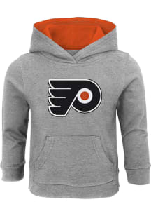 Philadelphia Flyers Toddler Grey Prime Long Sleeve Hooded Sweatshirt
