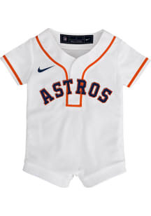 Nike Houston Astros Baby White Home Replica Romper Design Jersey Baseball Jersey