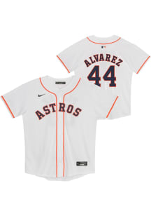 Yordan Alvarez  Houston Astros Boys White Home Game Baseball Jersey