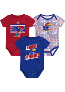 Kansas Jayhawks Baby Blue Sunday Commics 3PK SS One Piece
