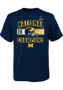 Michigan Wolverines Youth Blue 24 Nat Champs Classic Short Sleeve T-Shirt
