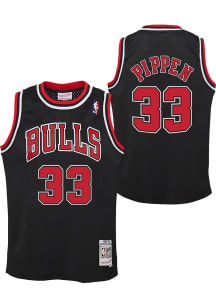 Scottie Pippen  Mitchell and Ness Chicago Bulls Boys Black Alternative Swingman Basketball Jersey